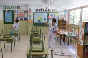 limpieza de colegios